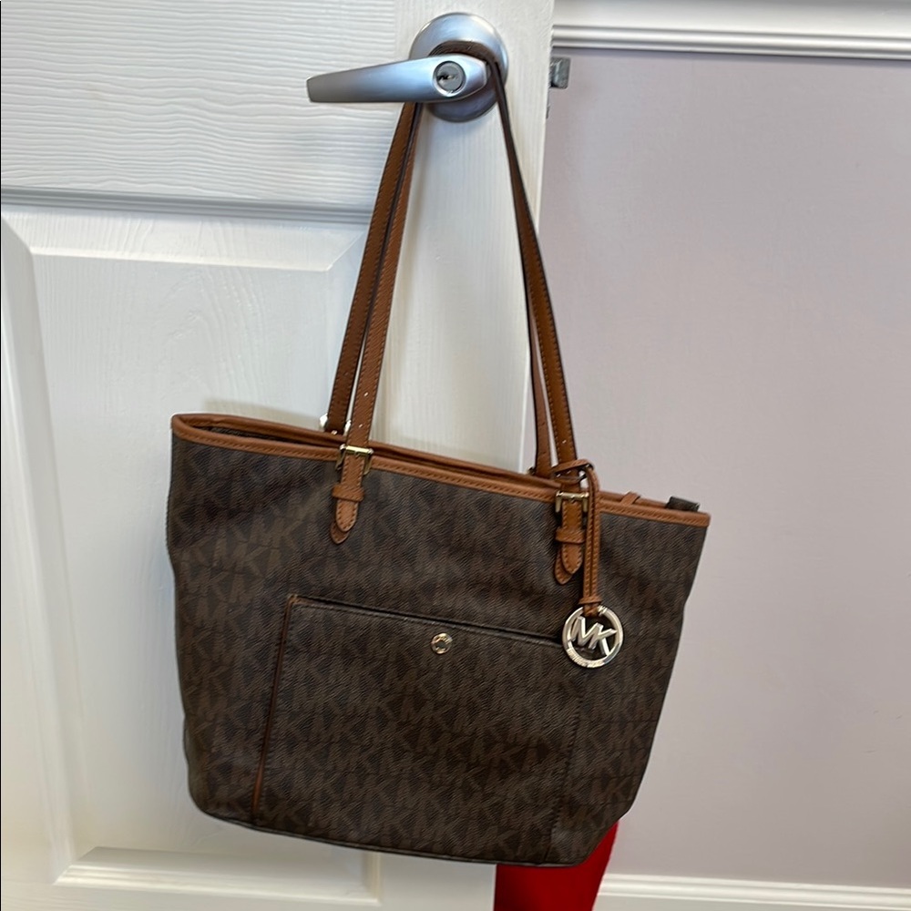 Michael Kors Brown Signature Tote Bag